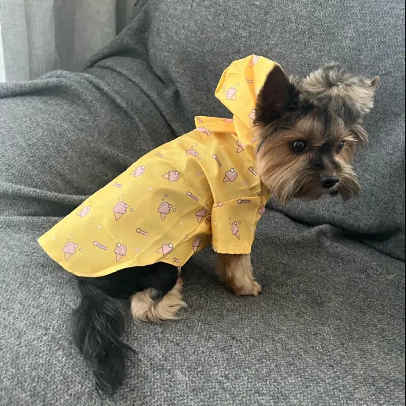 Fashionable Waterproof Dog Raincoat for Summer-1