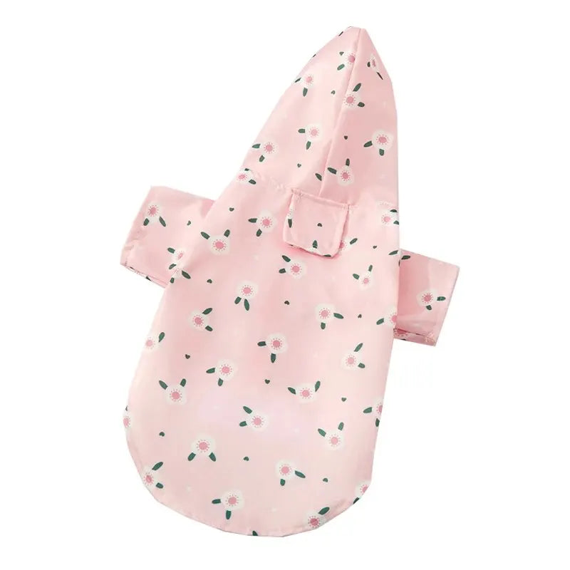 Fashionable Waterproof Dog Raincoat for Summer-4